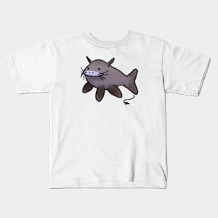 Cute Catfish Drawing Kids T-Shirt